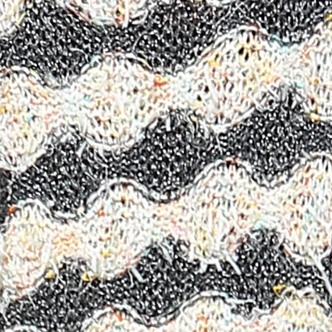 Fuzzy Sweater Doleman Sleeve Pullover Gray Orange