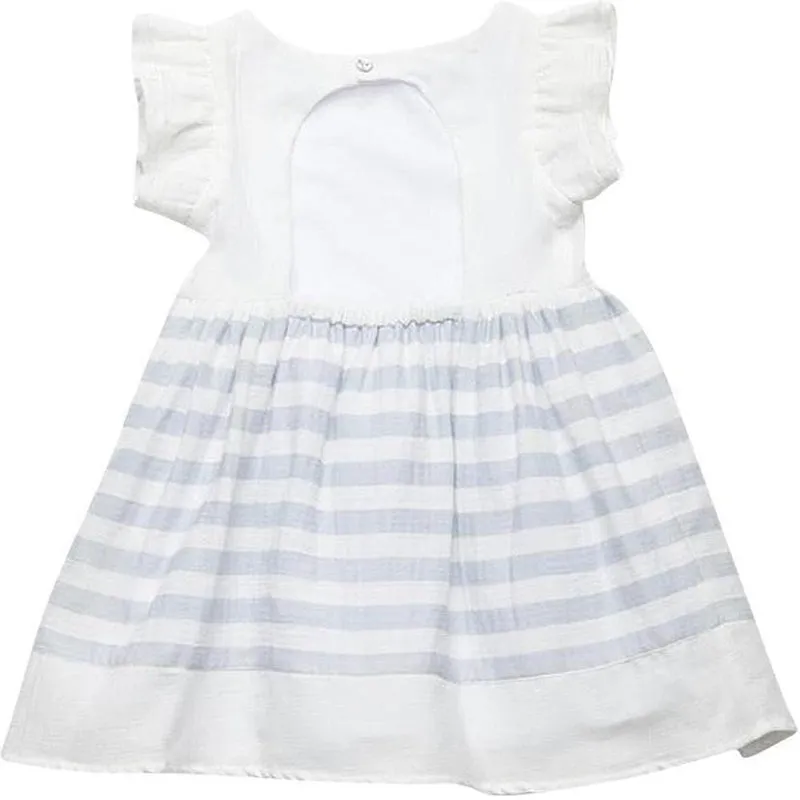 Girls White & Grey Dress