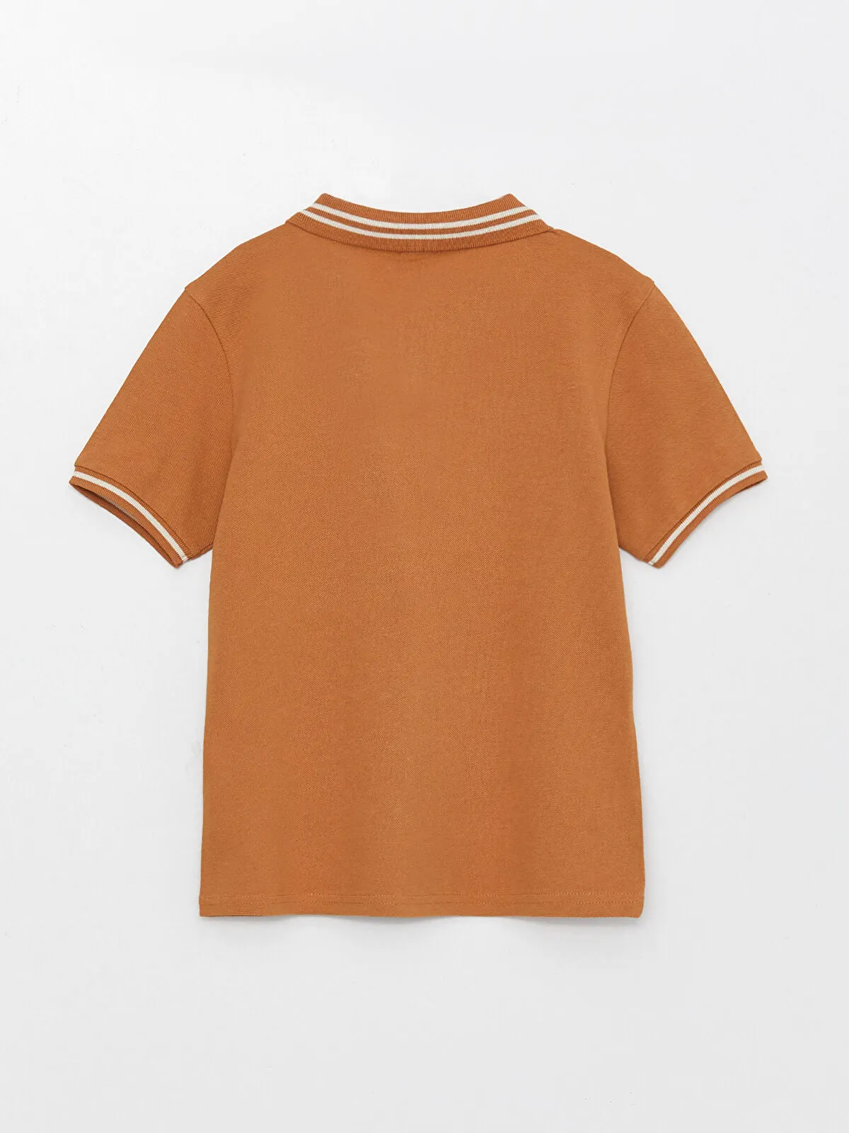 Green Basic Polo Neck Short Sleeve Boy T-Shirt
