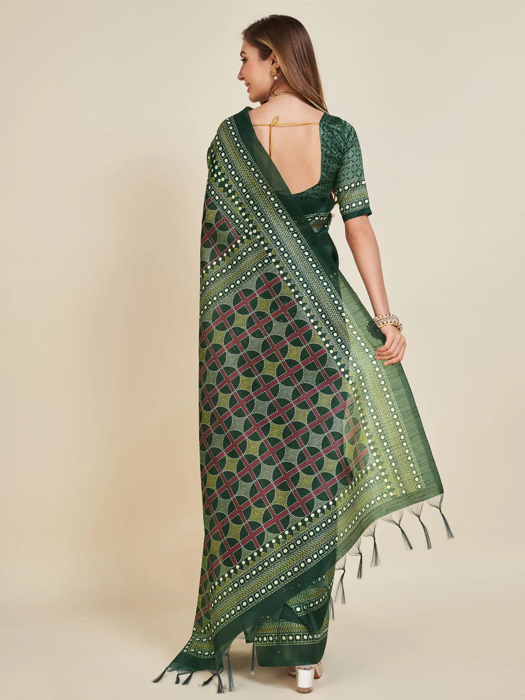 Green Soft Silk Saree
