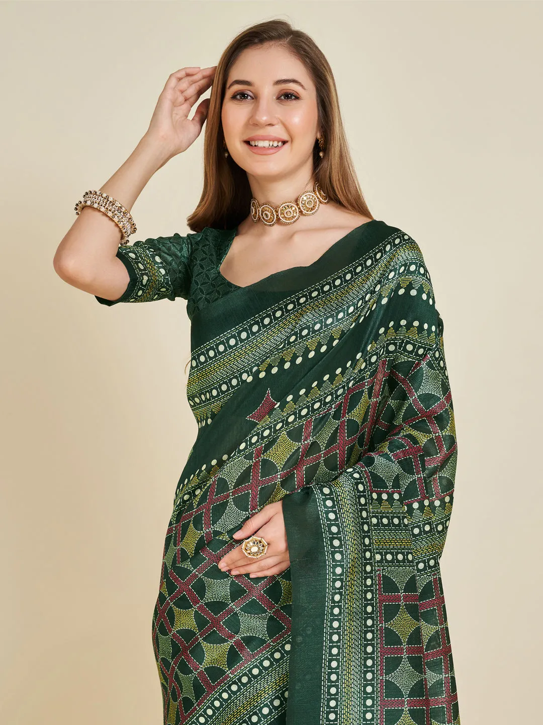 Green Soft Silk Saree