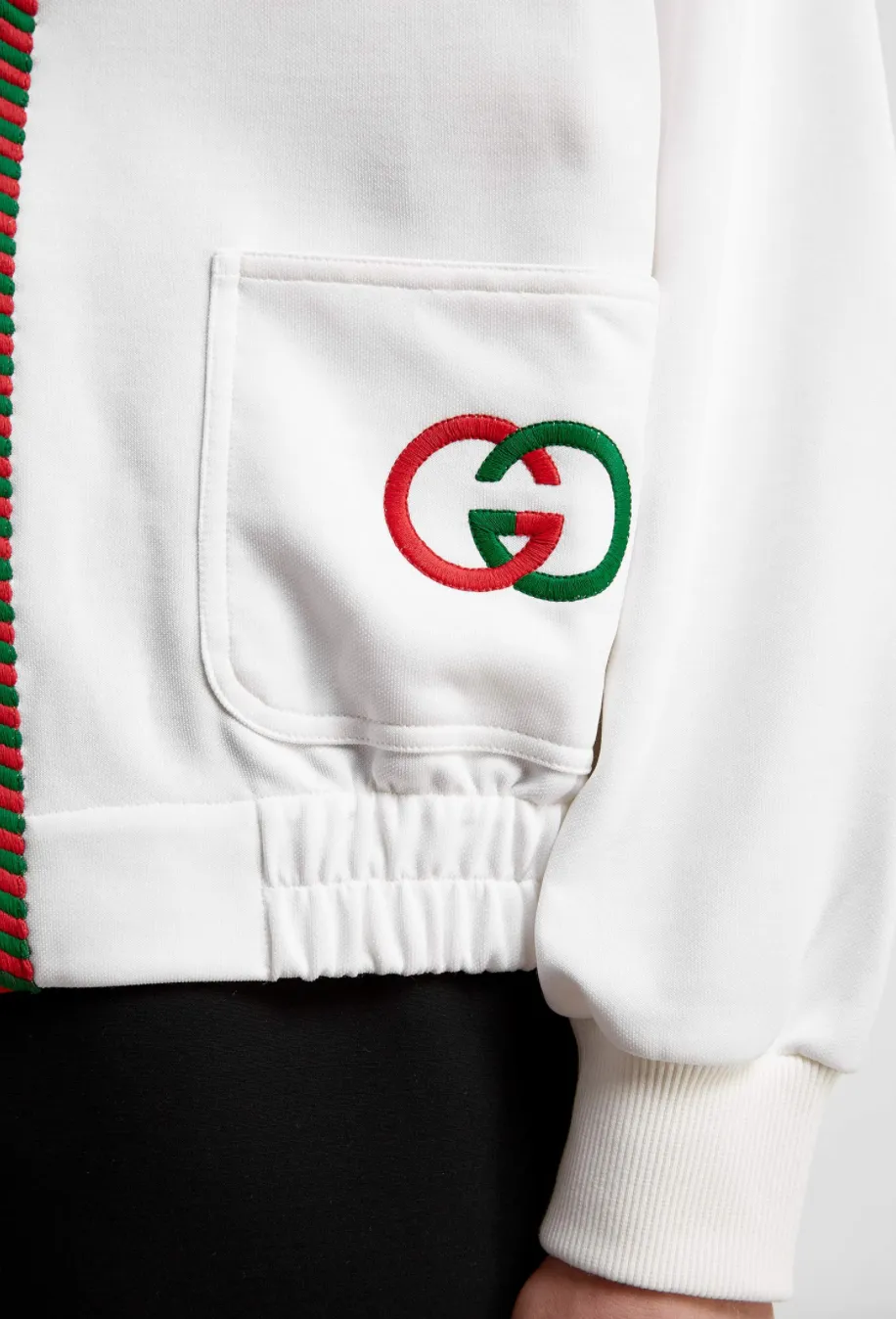Gucci GG Technical Jersey Cardigan in White