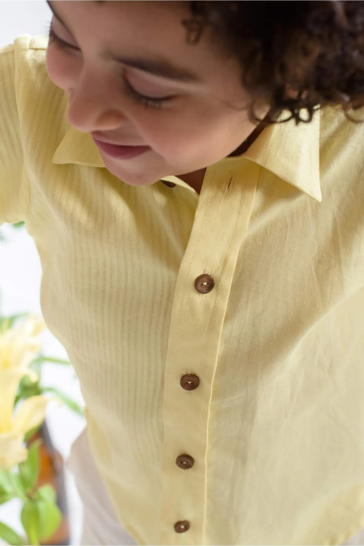 Half n Half Striped Shirt