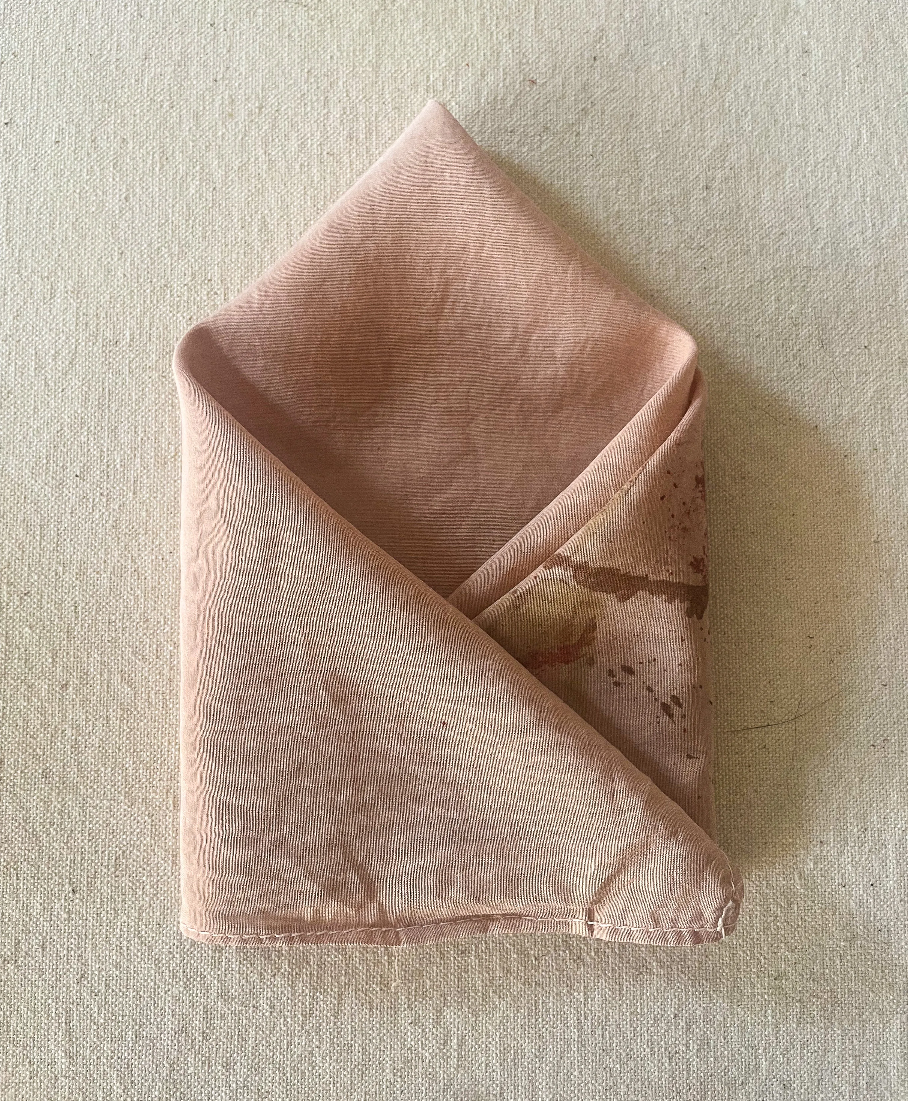Hand-Painted Silk Pocket Squares - Sumac Berries