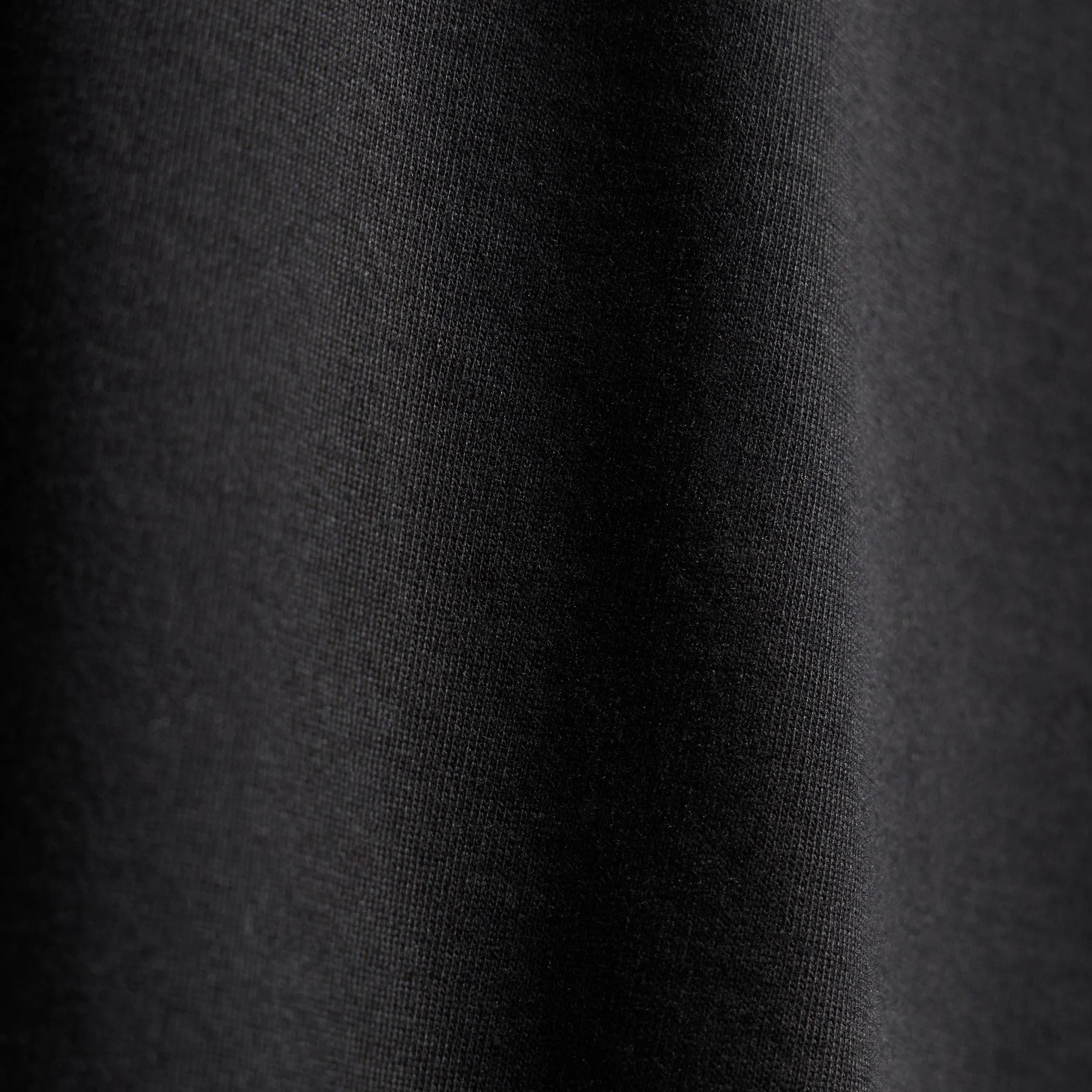 Heavy Luxe Jersey Half Zip - Black