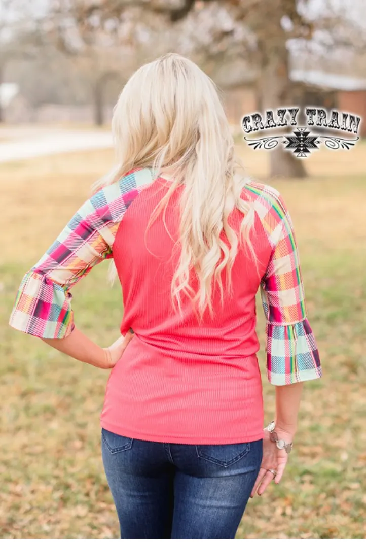 Hen House Top in Coral
