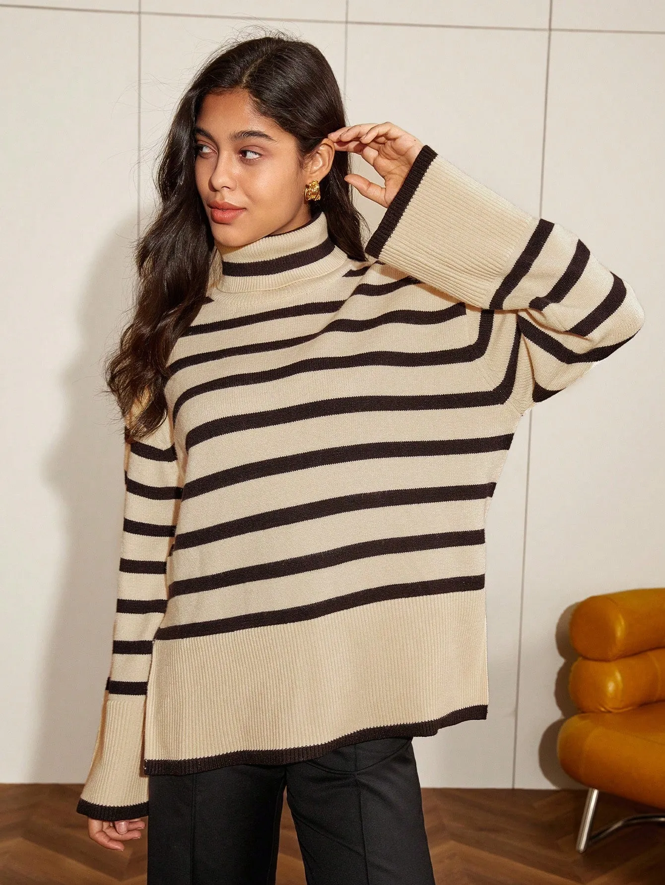 High Neck Pullover