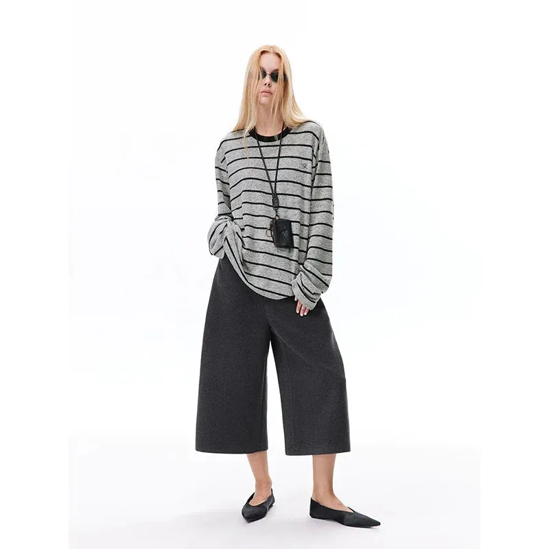 High-Waist Wide-Leg Culottes