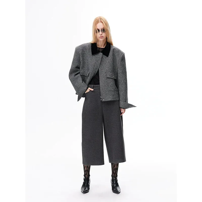 High-Waist Wide-Leg Culottes