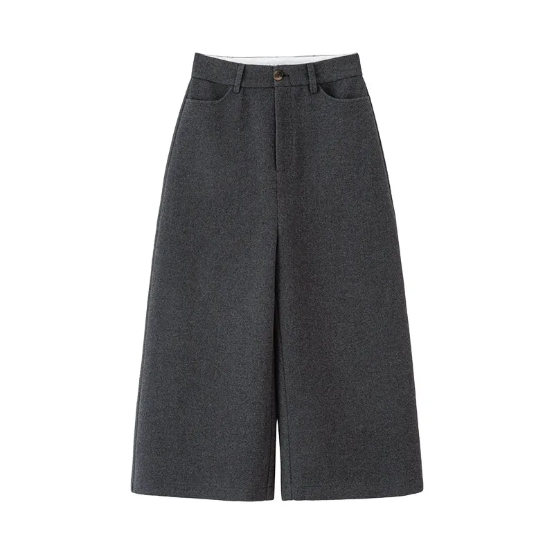 High-Waist Wide-Leg Culottes
