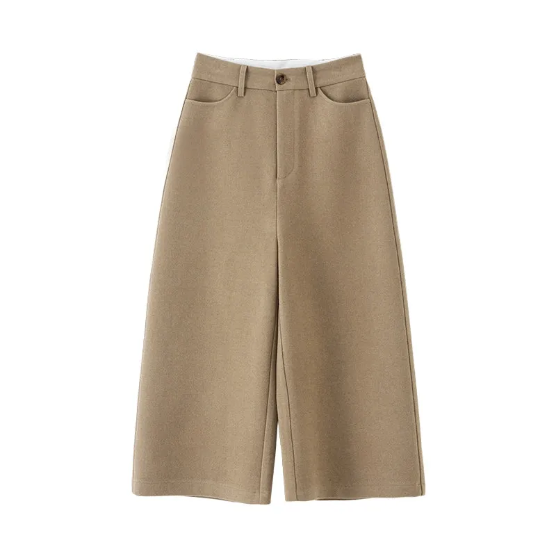 High-Waist Wide-Leg Culottes