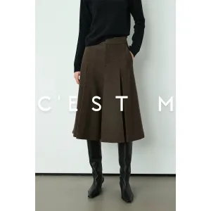 High-Waisted Pleated Culottes