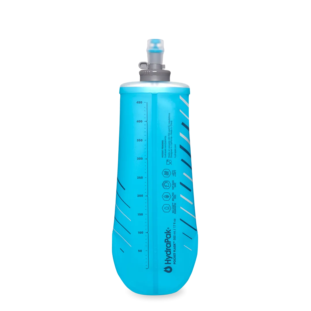 HydraPak Pocket Flask New 500ml - Malibu Blue