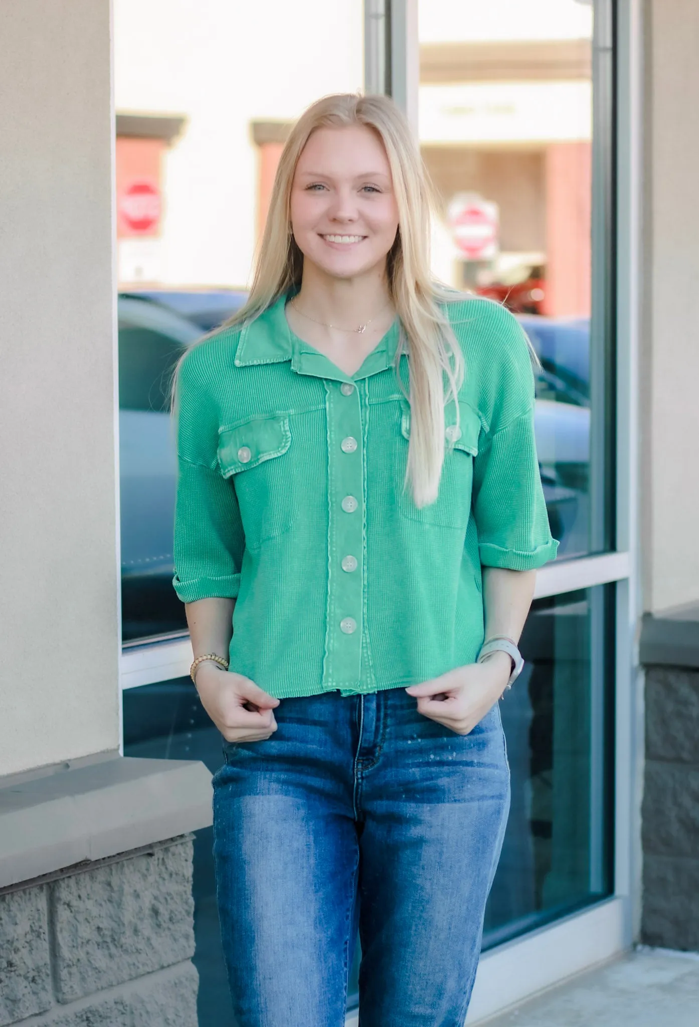 It's Worth It Emerald Thermal Top