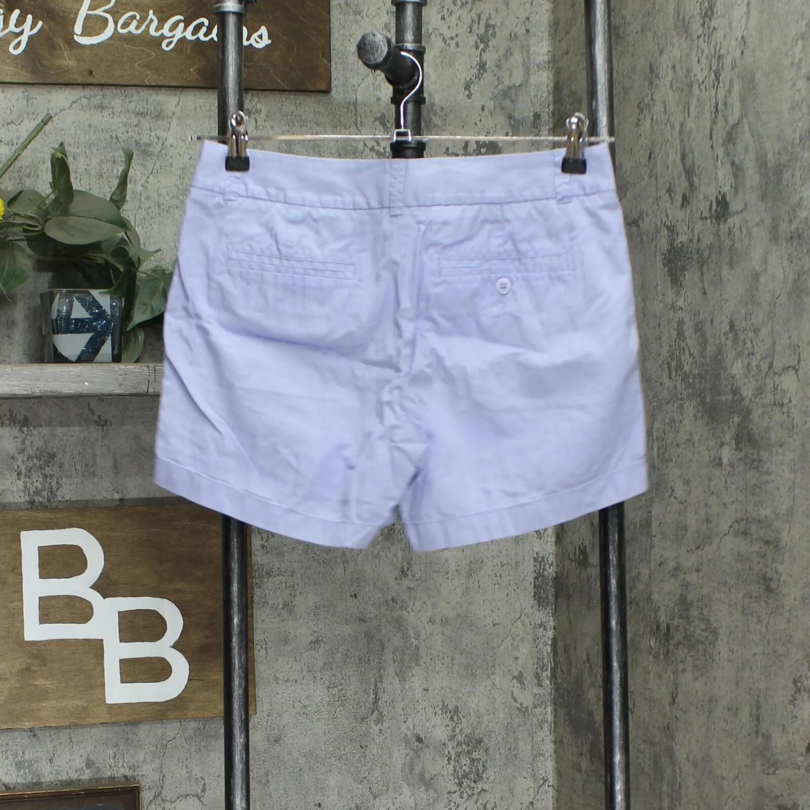 J.Crew Womens 100% Cotton Chino 4 inch Shorts Light Blue See Measurements