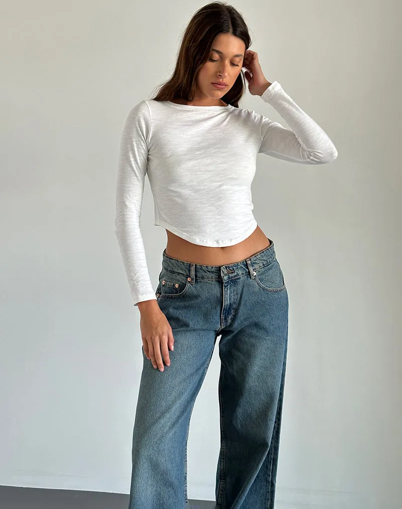 Jojisa Top in Jersey Off White