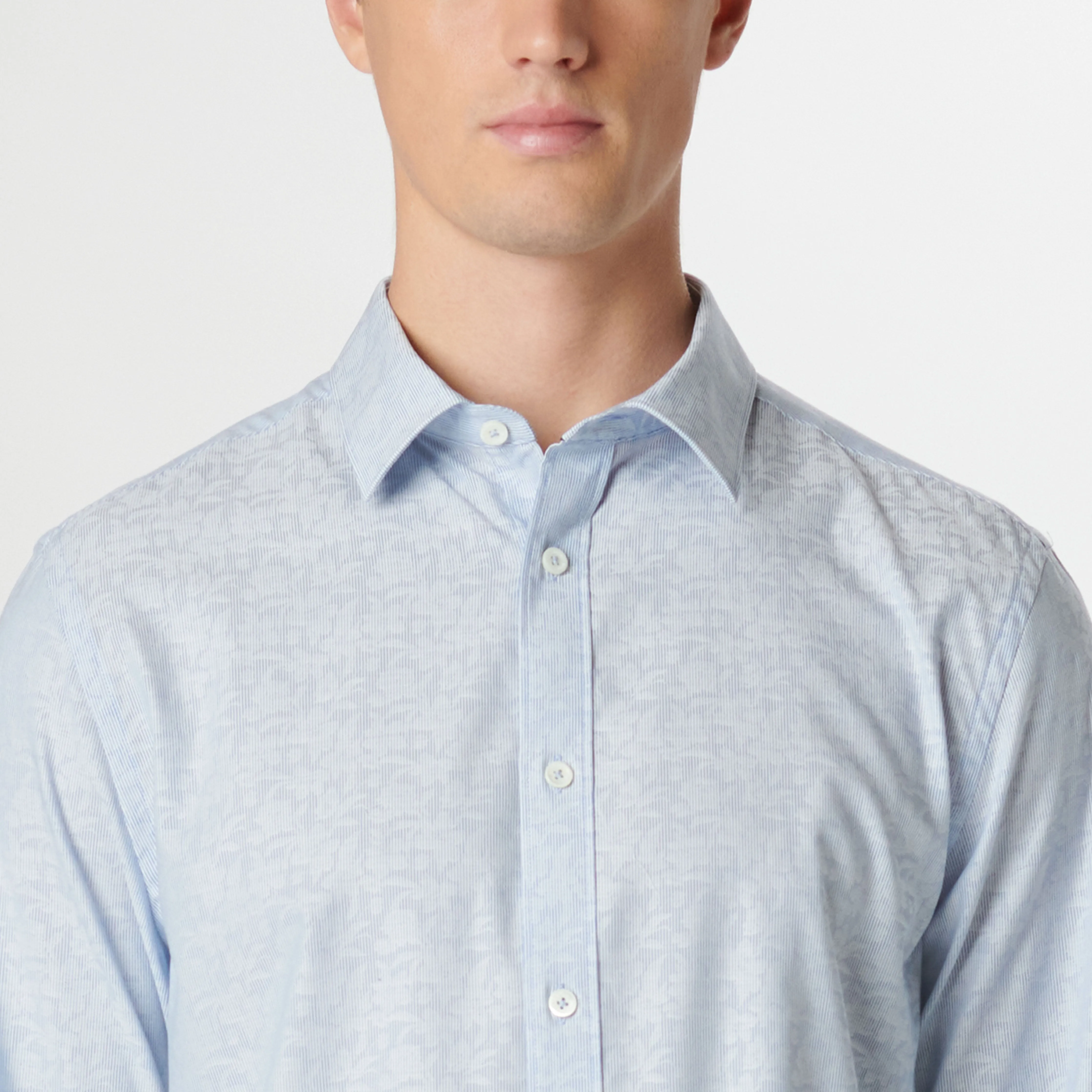 Julian Pin Stripe Floral Shirt
