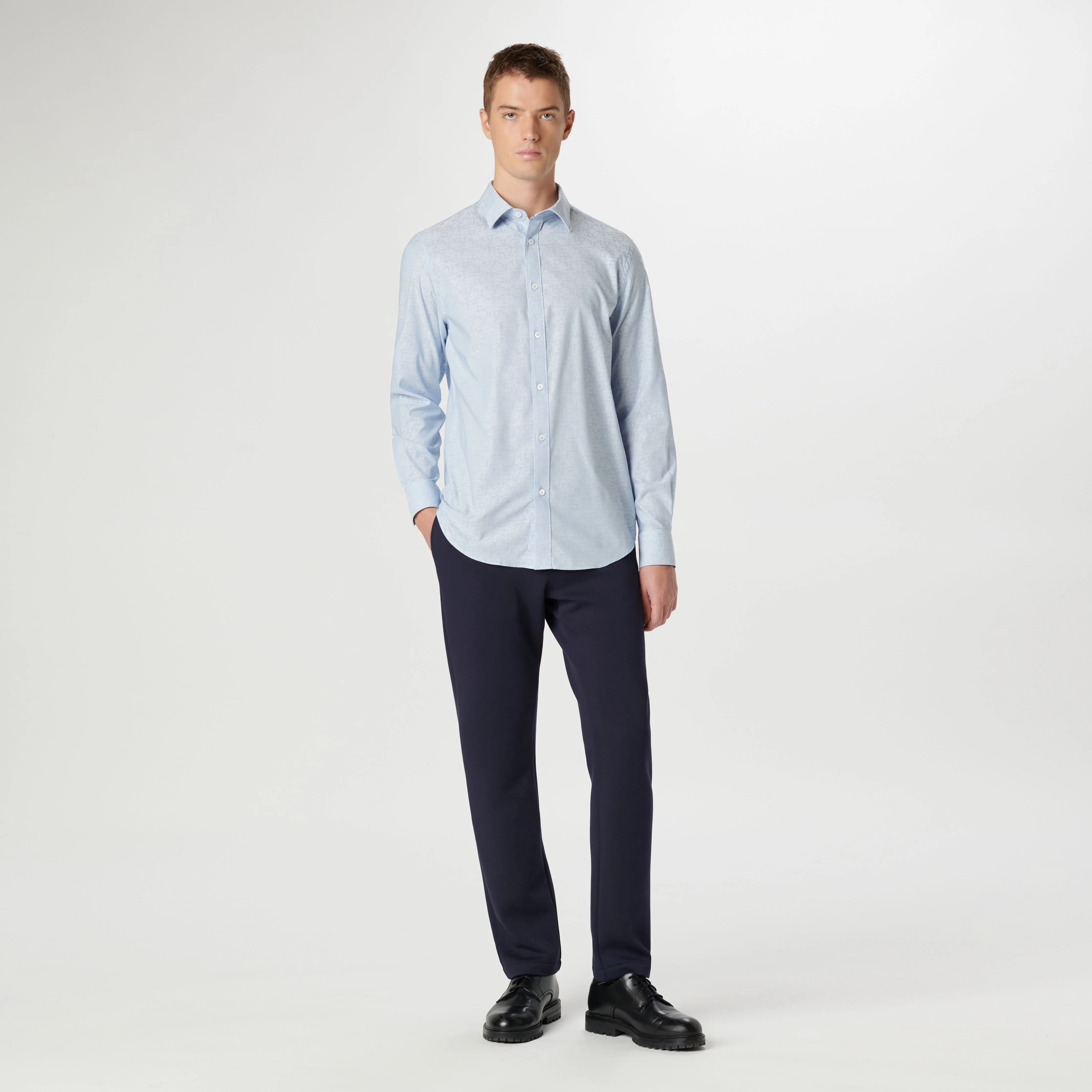 Julian Pin Stripe Floral Shirt