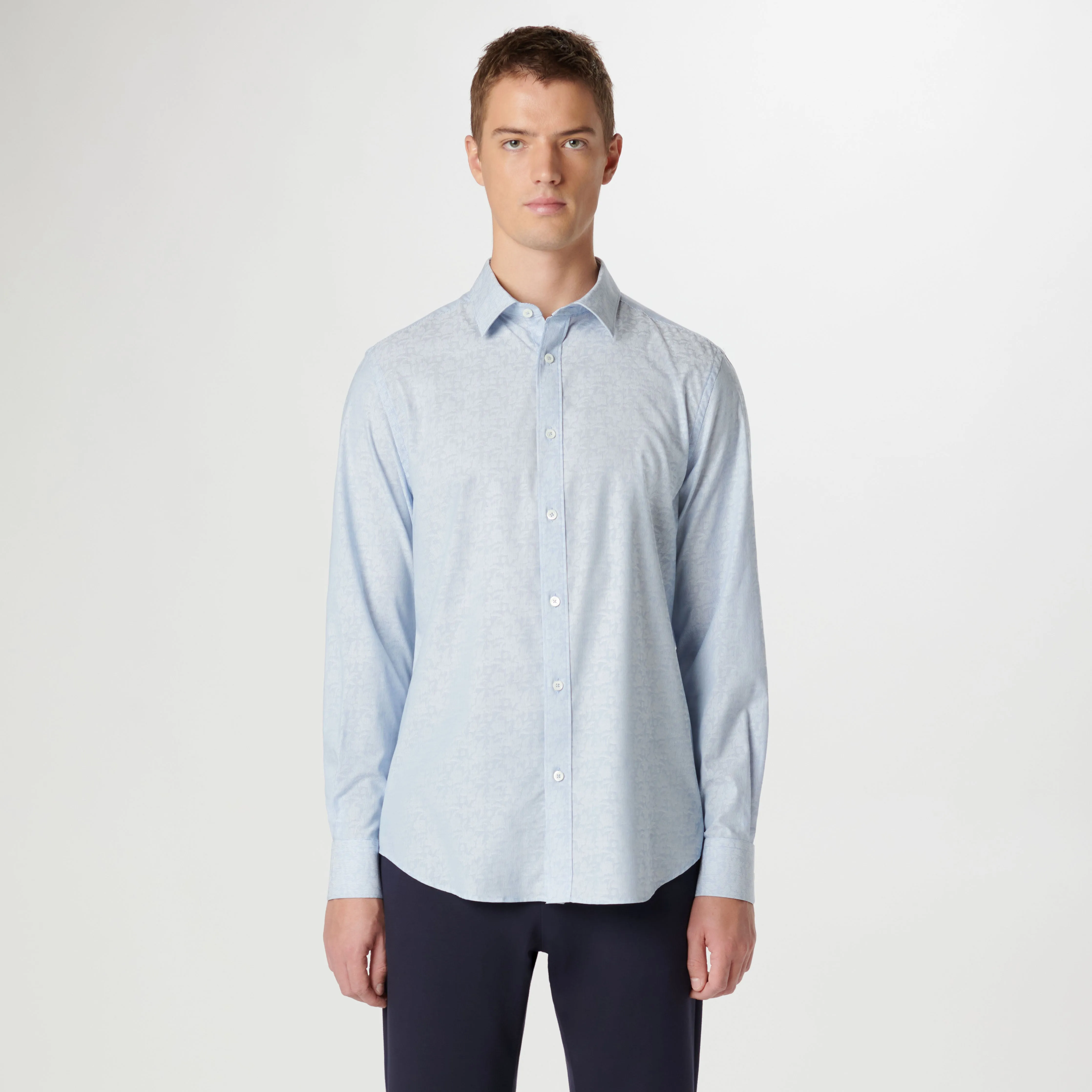 Julian Pin Stripe Floral Shirt
