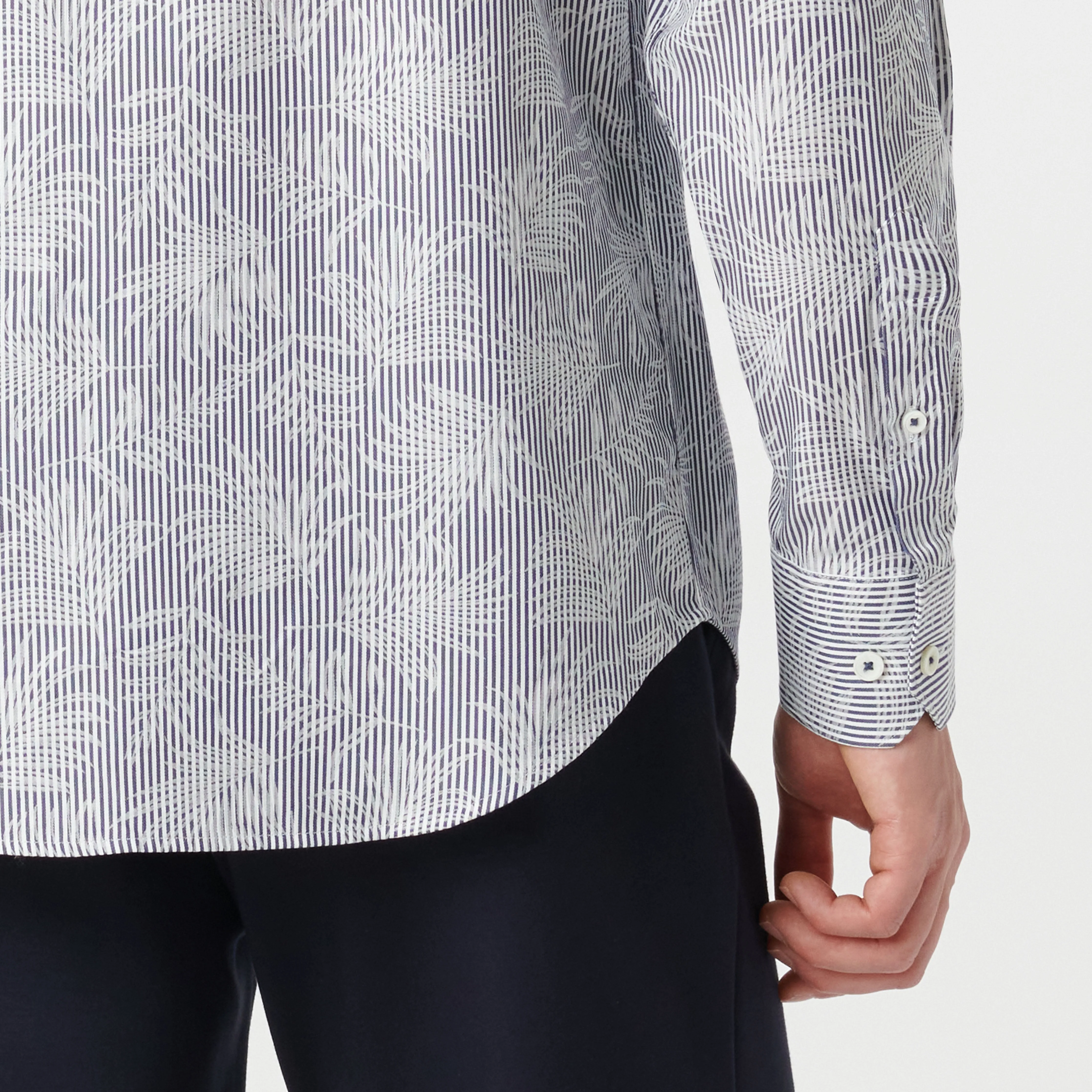 Julian Striped Leaf Shirt