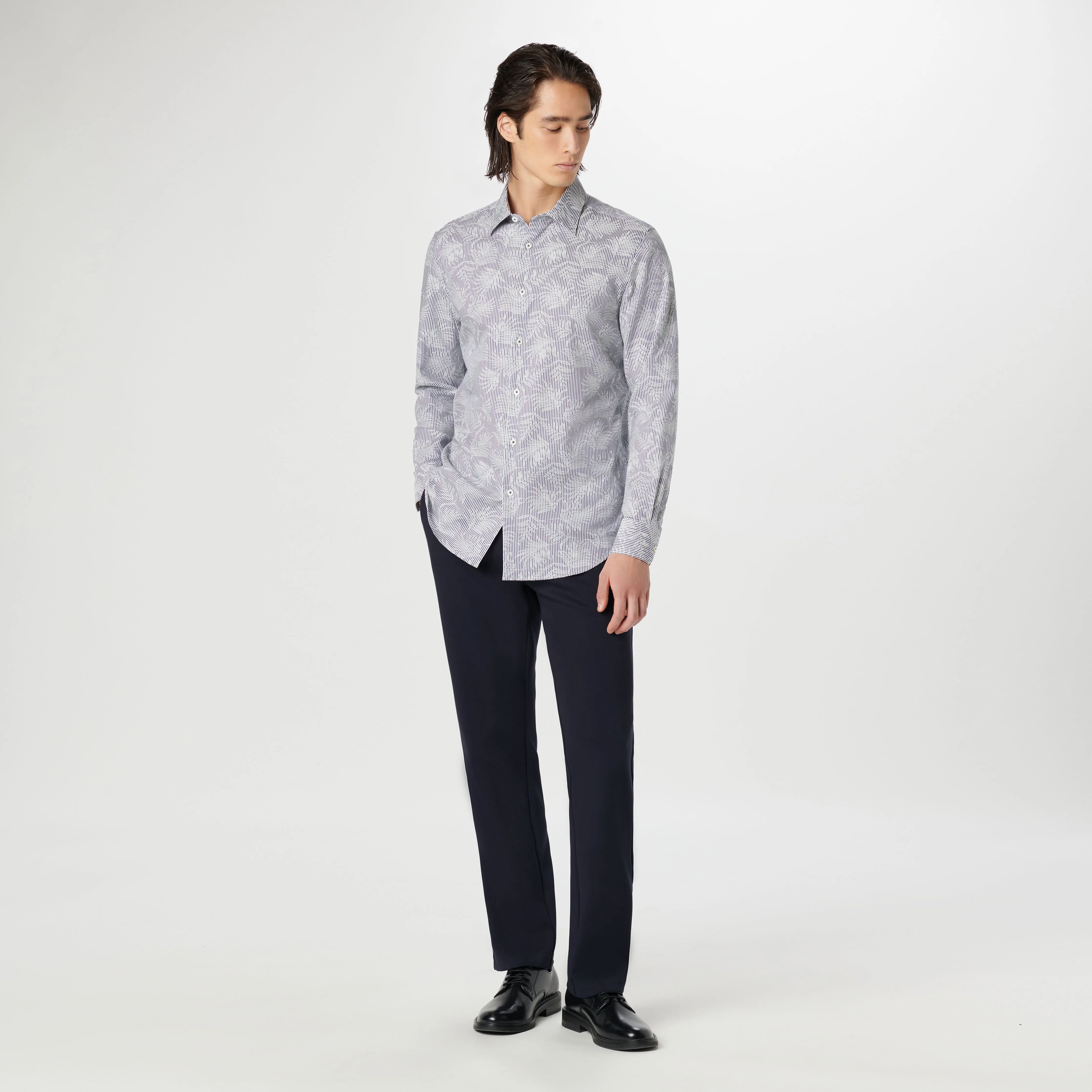 Julian Striped Leaf Shirt