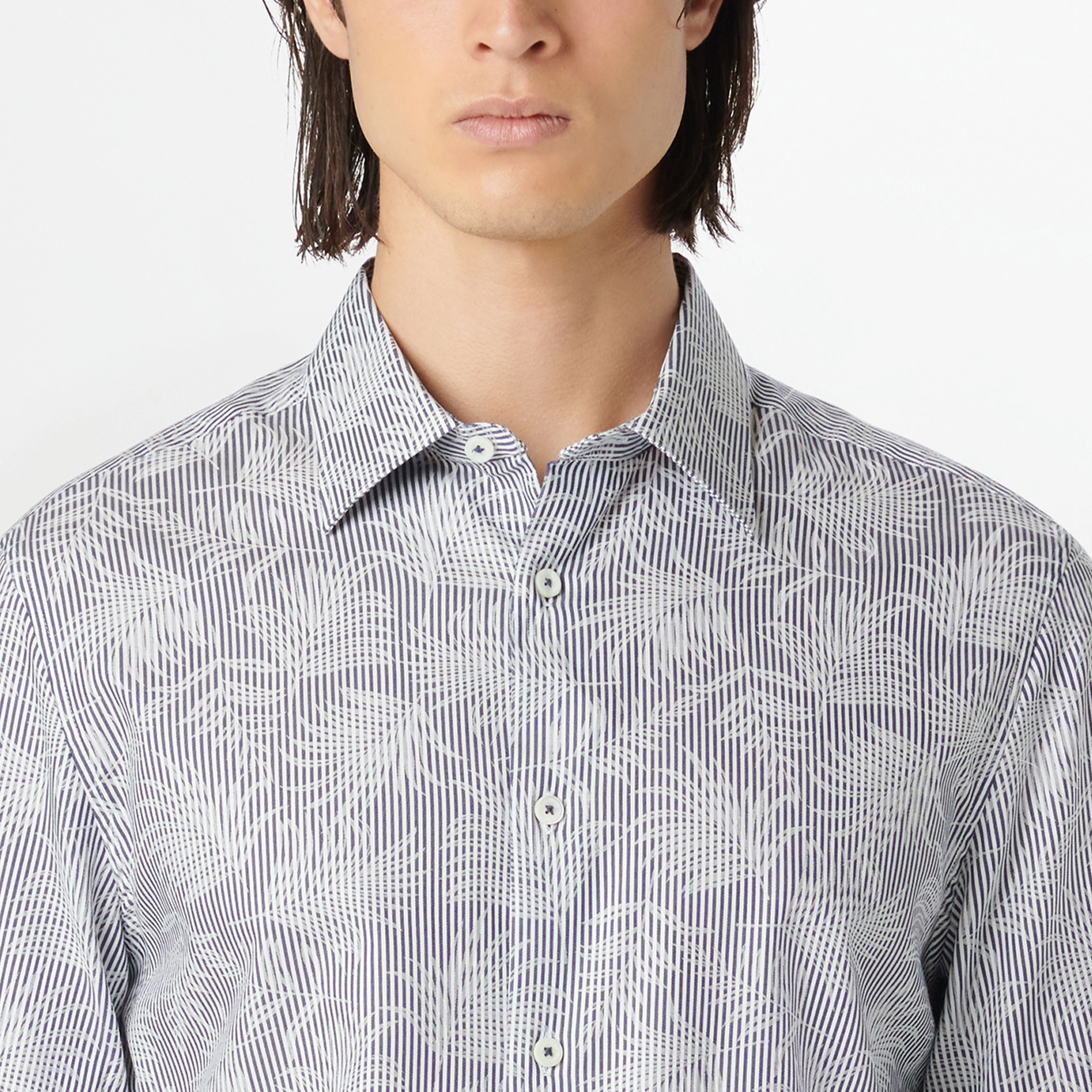 Julian Striped Leaf Shirt