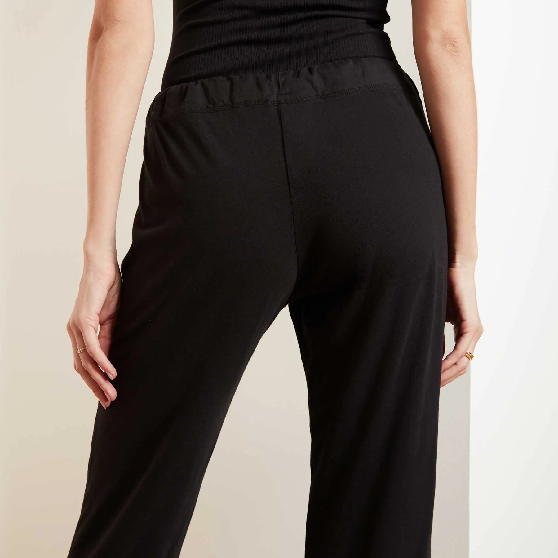 Knit Jersey Pajama Pant - Black