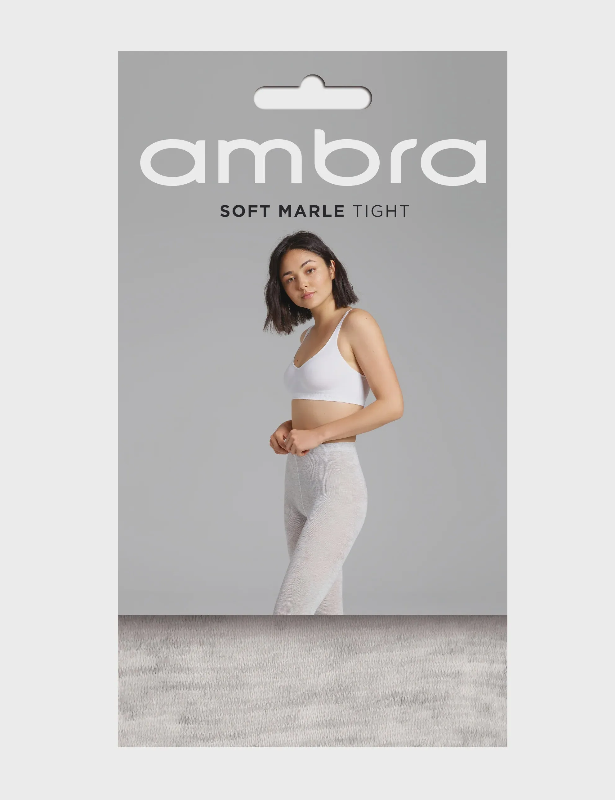 Knit Marle Tight- Light Grey Ambra