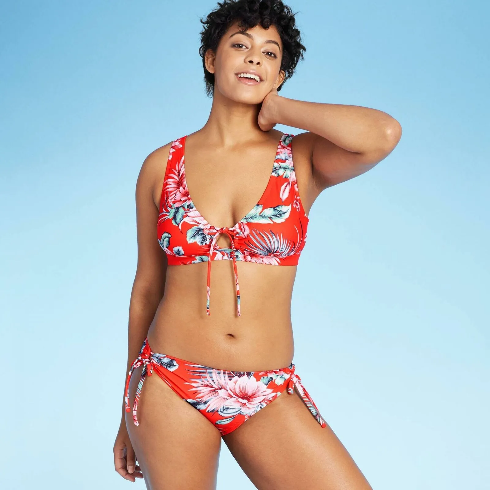 Kona Sol Women's Keyhole Hipster Medium Coverage Bikini Bottom