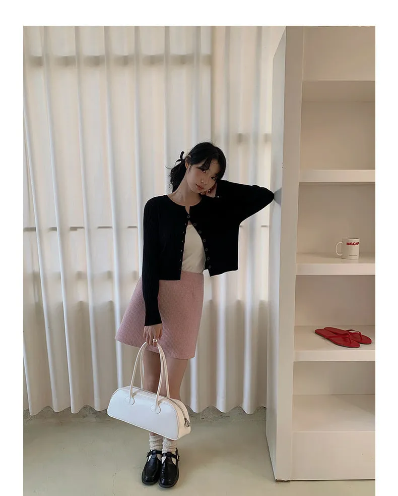 Korean V-neck long-sleeved sweater
