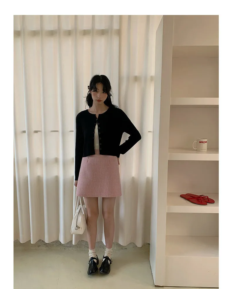 Korean V-neck long-sleeved sweater