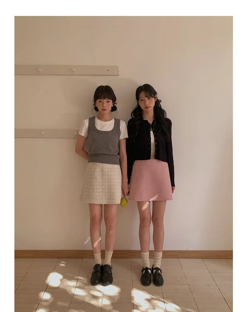 Korean V-neck long-sleeved sweater