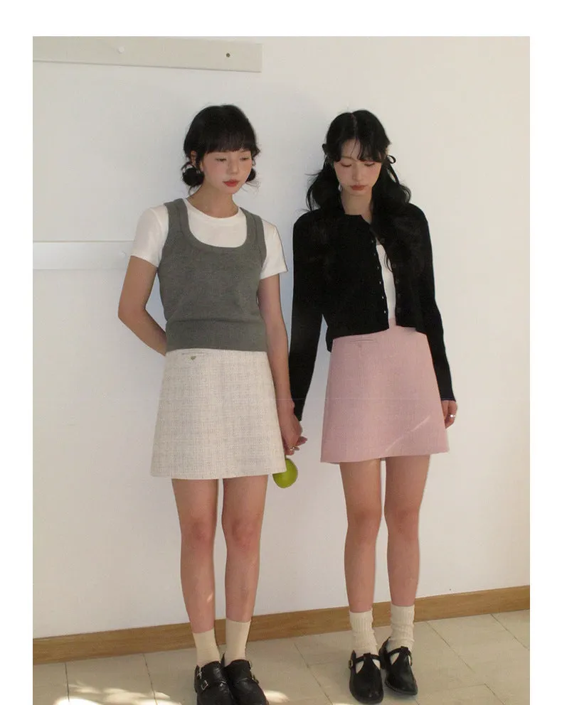 Korean V-neck long-sleeved sweater