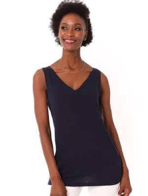 Ladies Basic Vest - Navy