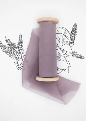 Lavender Silk Gauze Ribbon