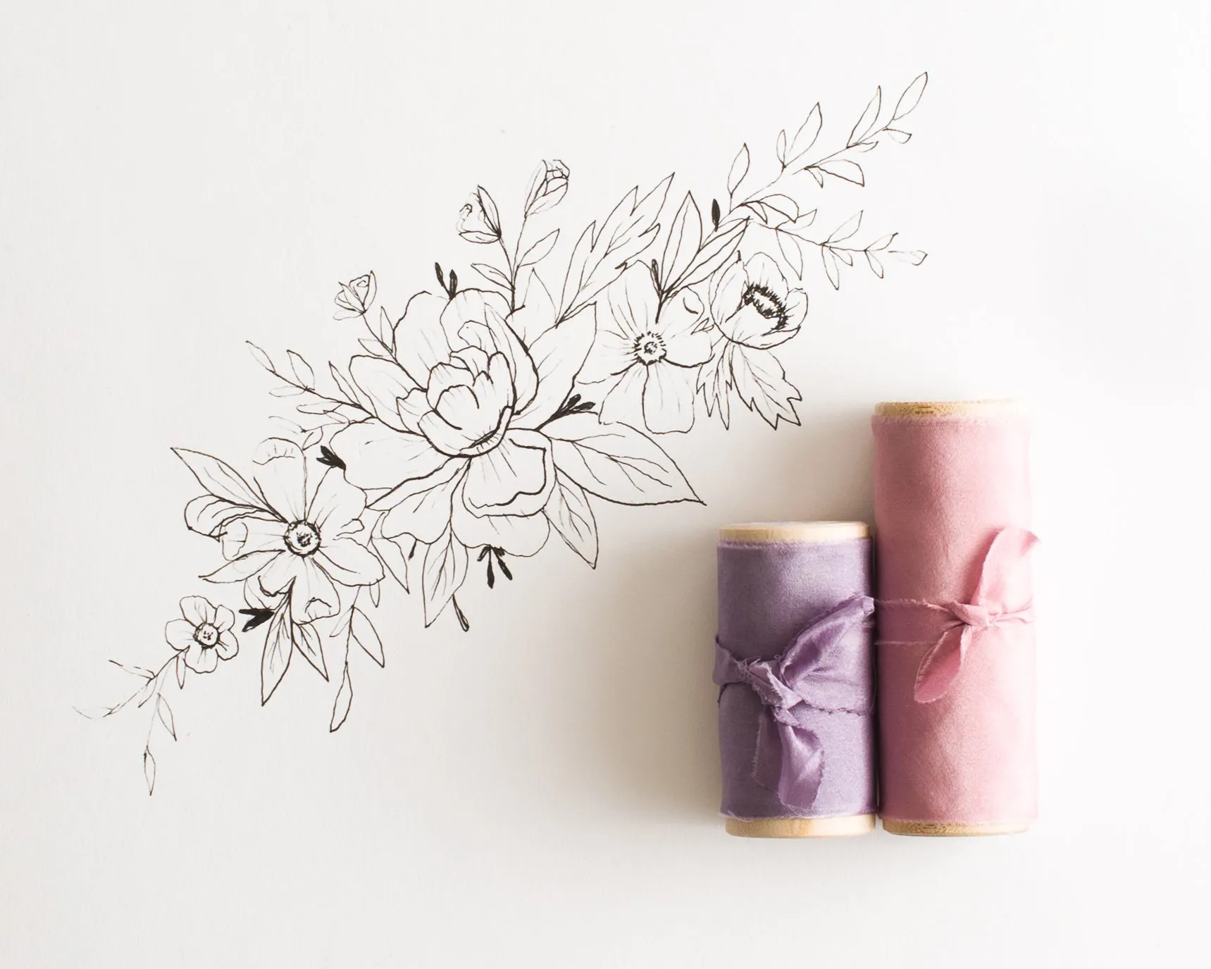 Lavender Silk Gauze Ribbon