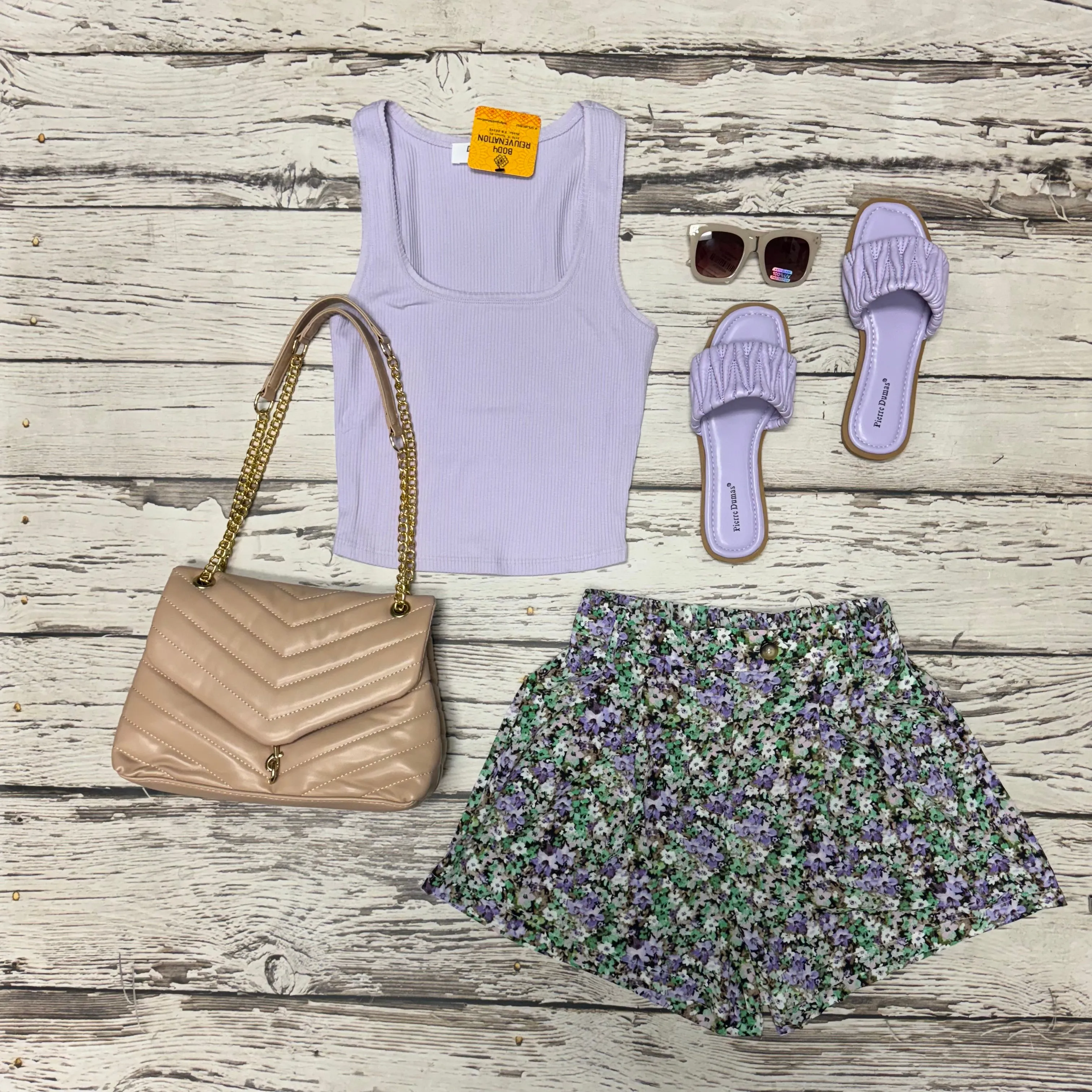Lavender Square Neck Tank