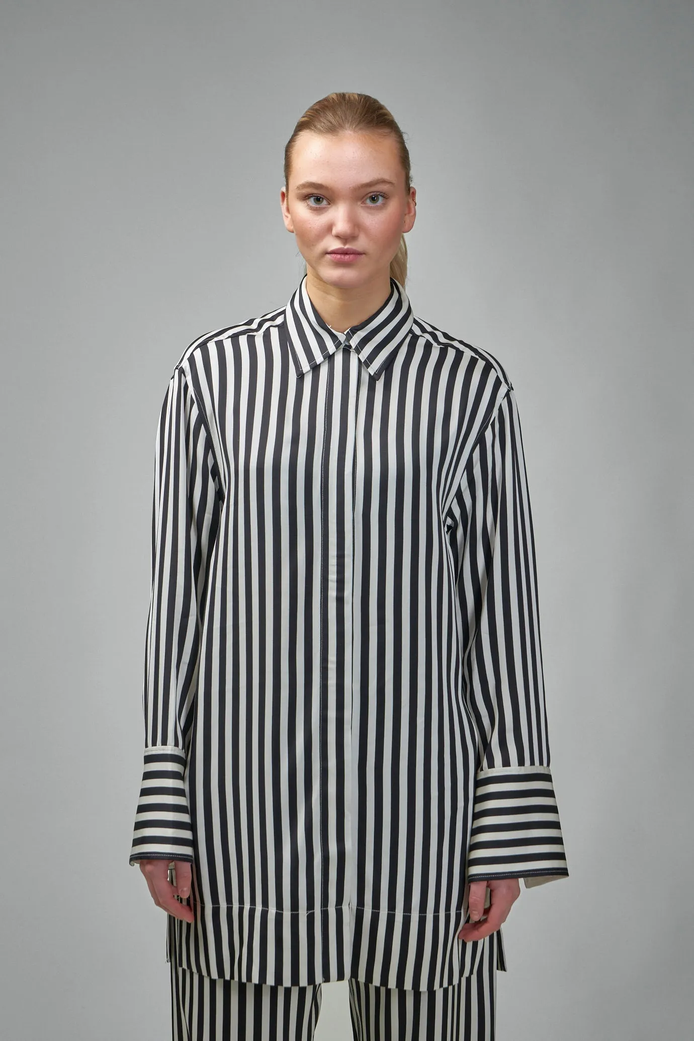 LEA Striped Viscose Shirt
