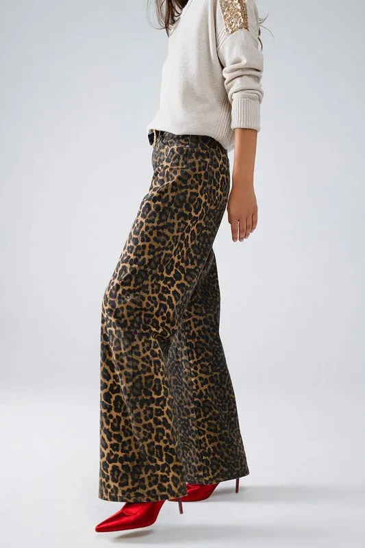 Leopard Print Denim