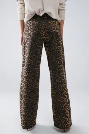 Leopard Print Denim