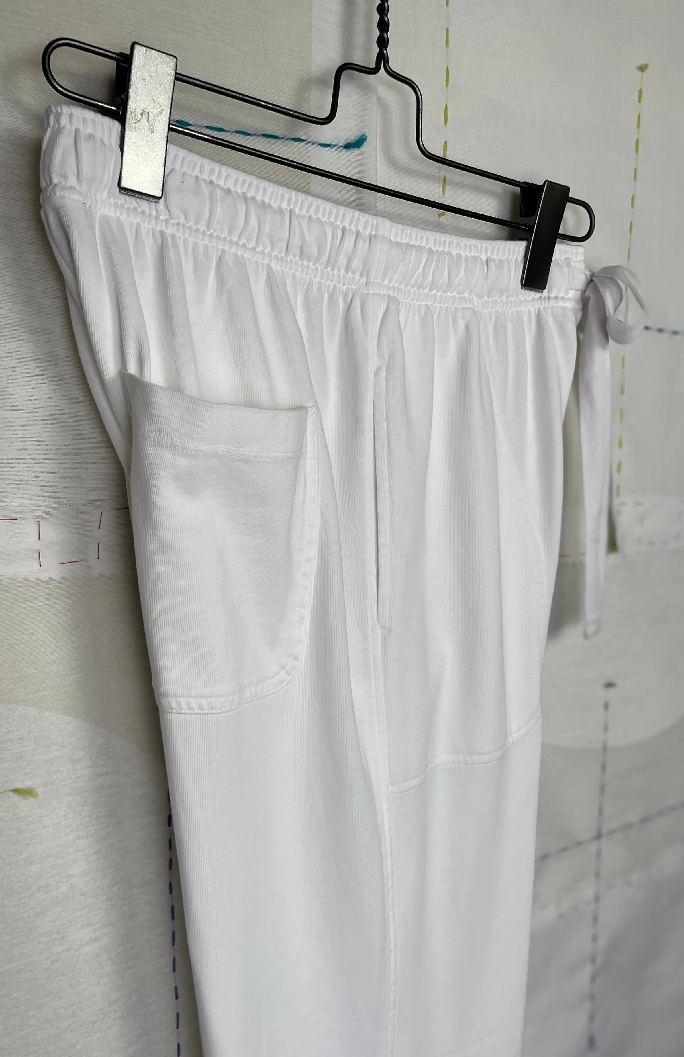 Lilla P.  ~  Drawstring Waist Pant - White