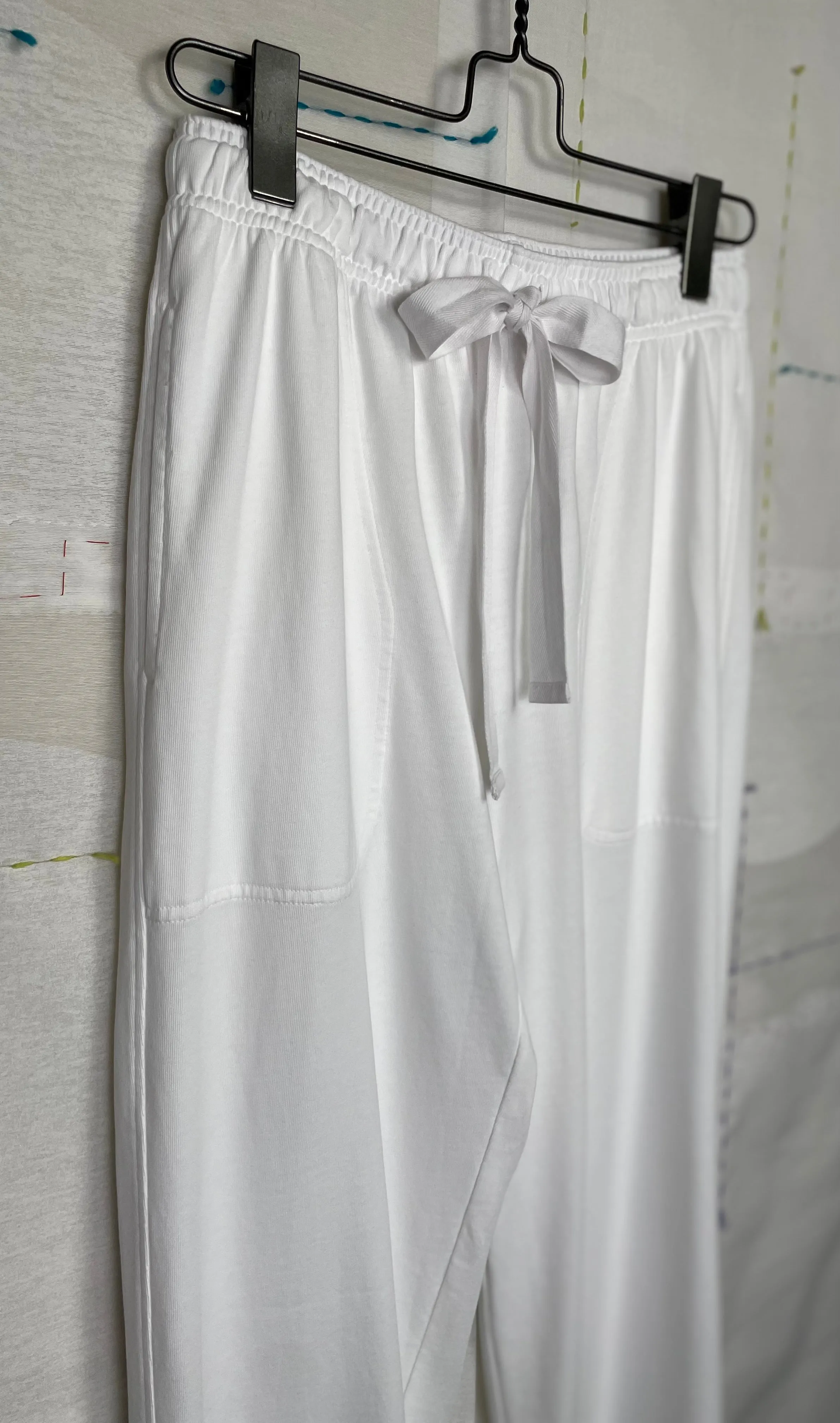 Lilla P.  ~  Drawstring Waist Pant - White