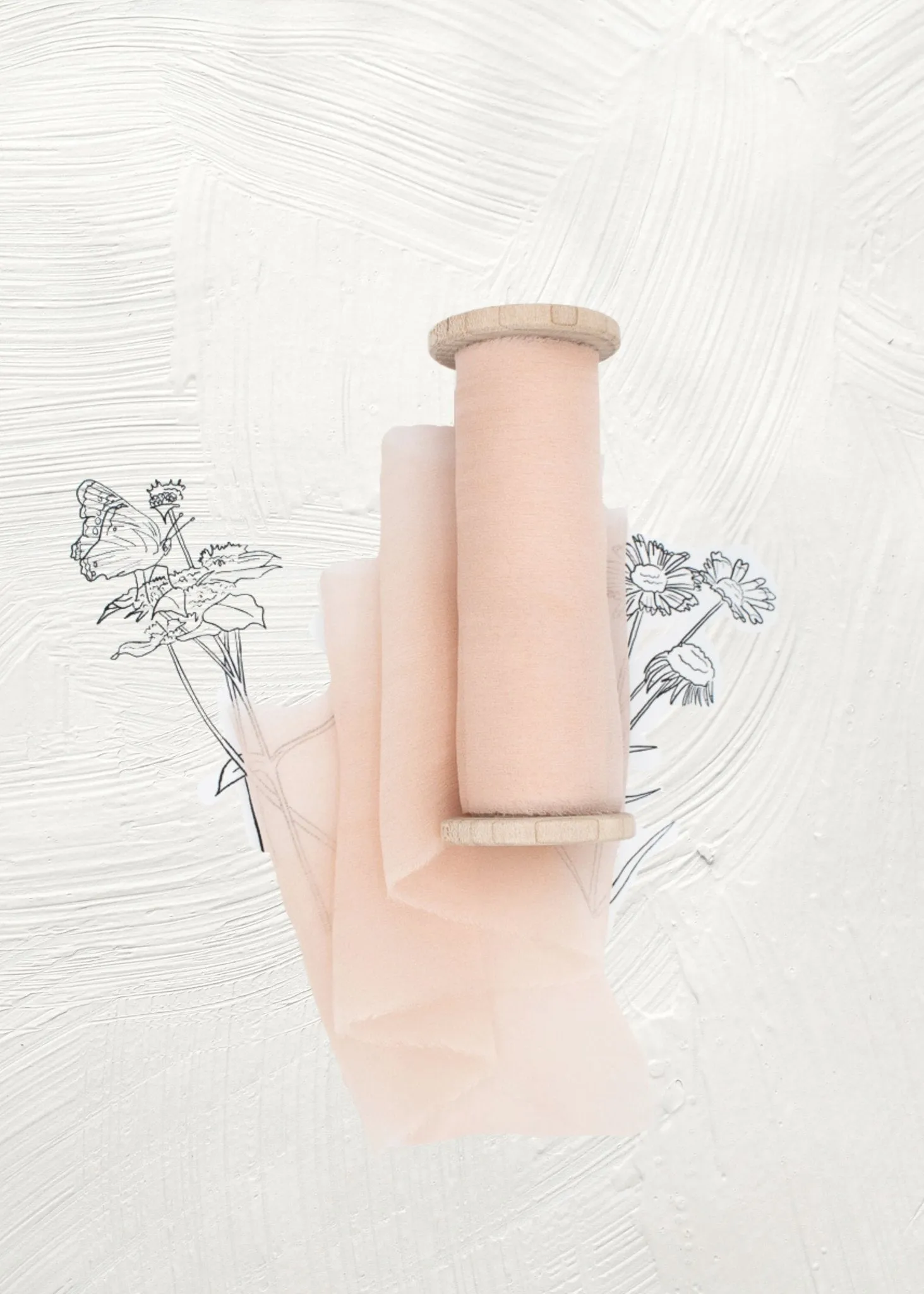 Lily Pink Silk Gauze Ribbon