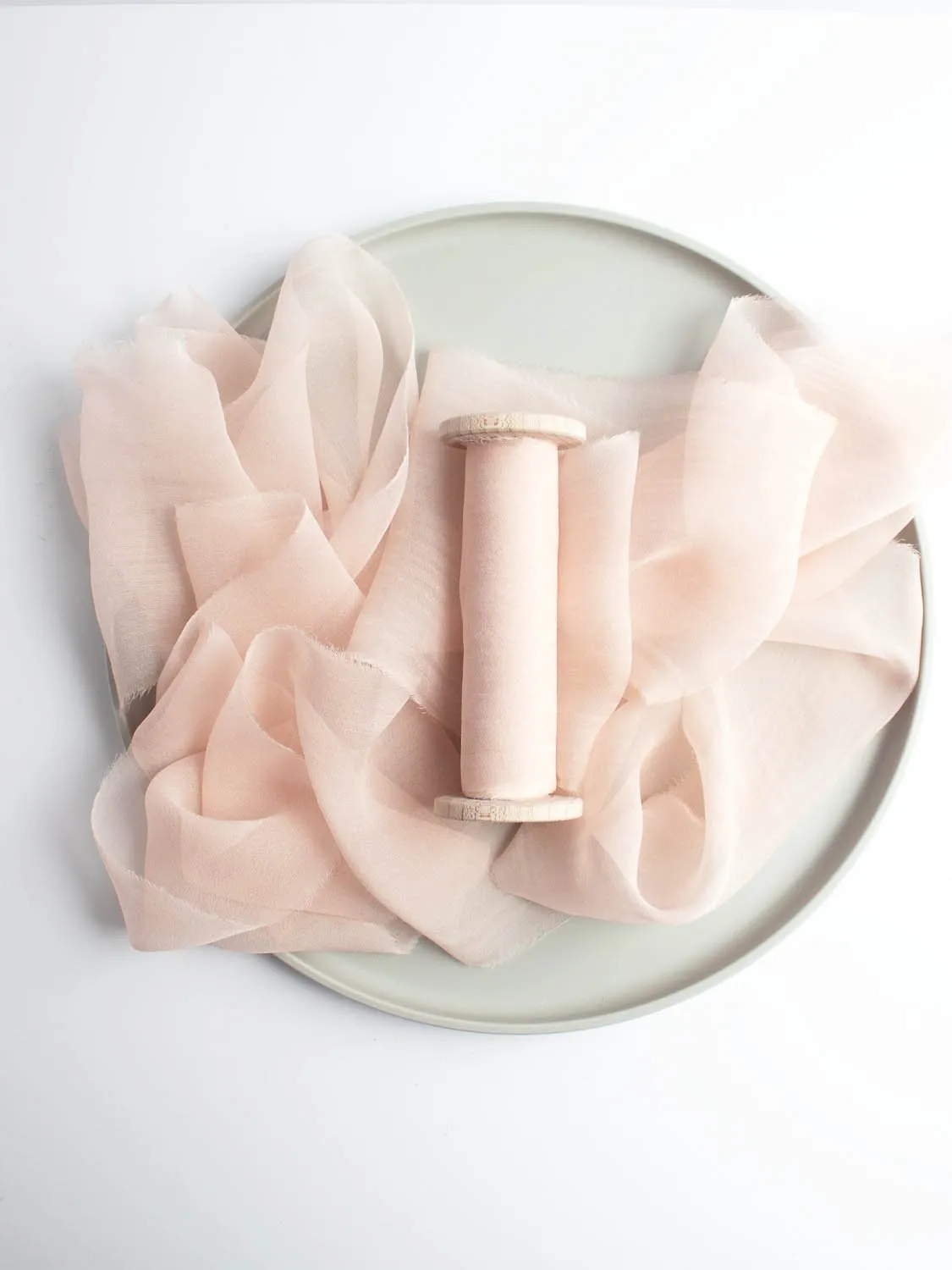 Lily Pink Silk Gauze Ribbon