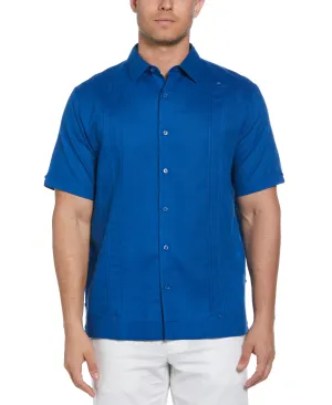 Linen Blend No Pocket Guayabera Shirt