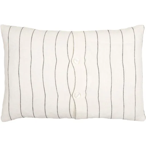 Linen Striped Lumbar Pillow 13x20