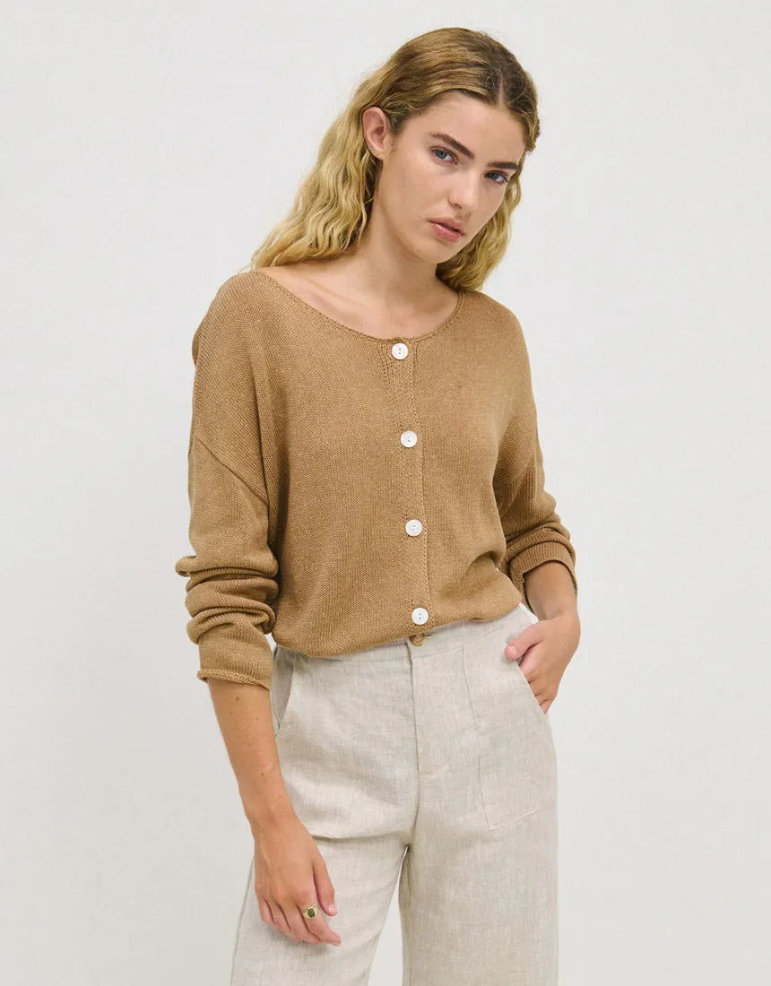 Little Lies Chloe Cardi - Taupe