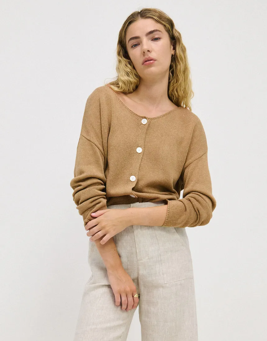Little Lies Chloe Cardi - Taupe