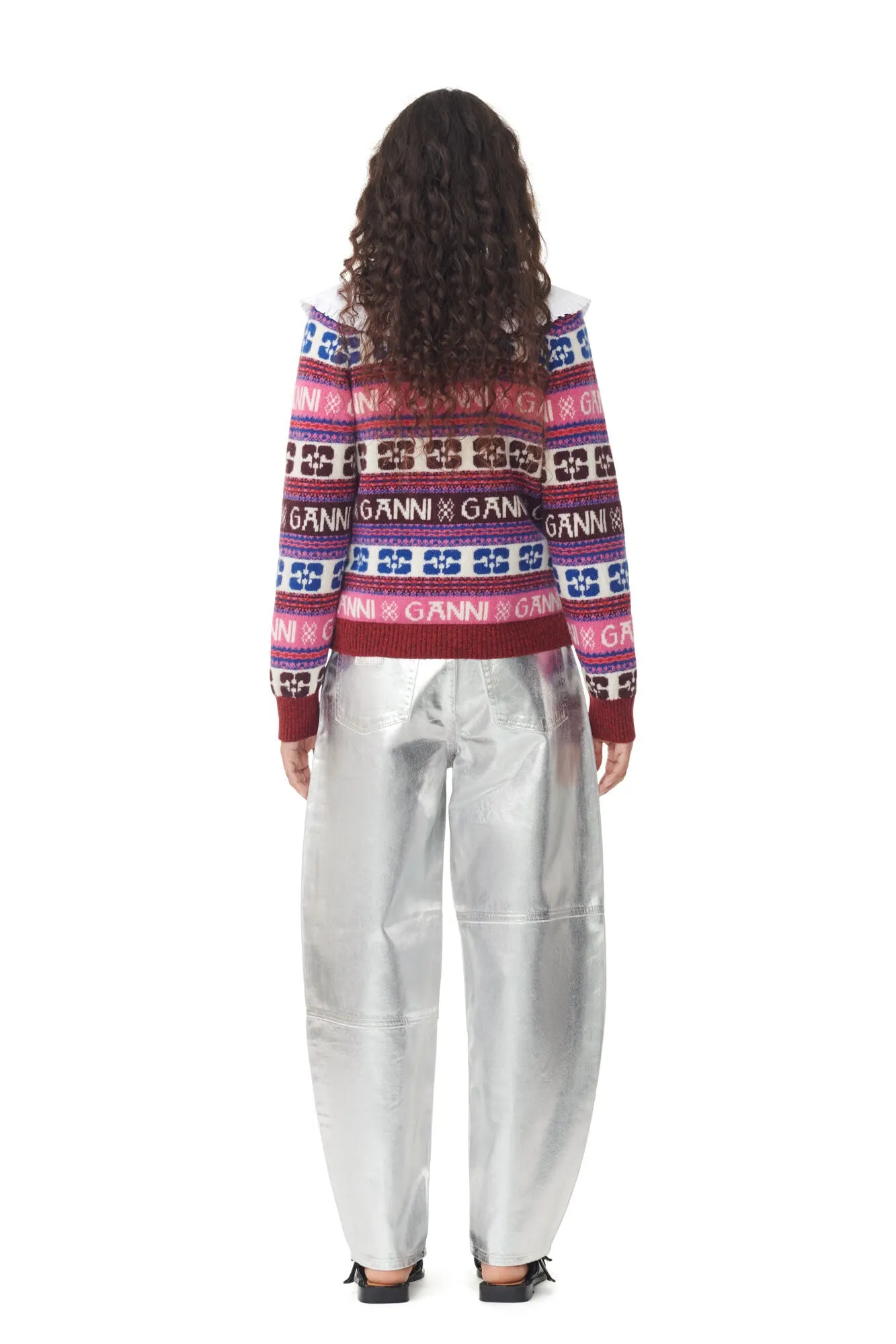 Logo Wool Mix Cardigan