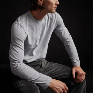 Long Sleeve Crew Neck - Blue Fog Pigment